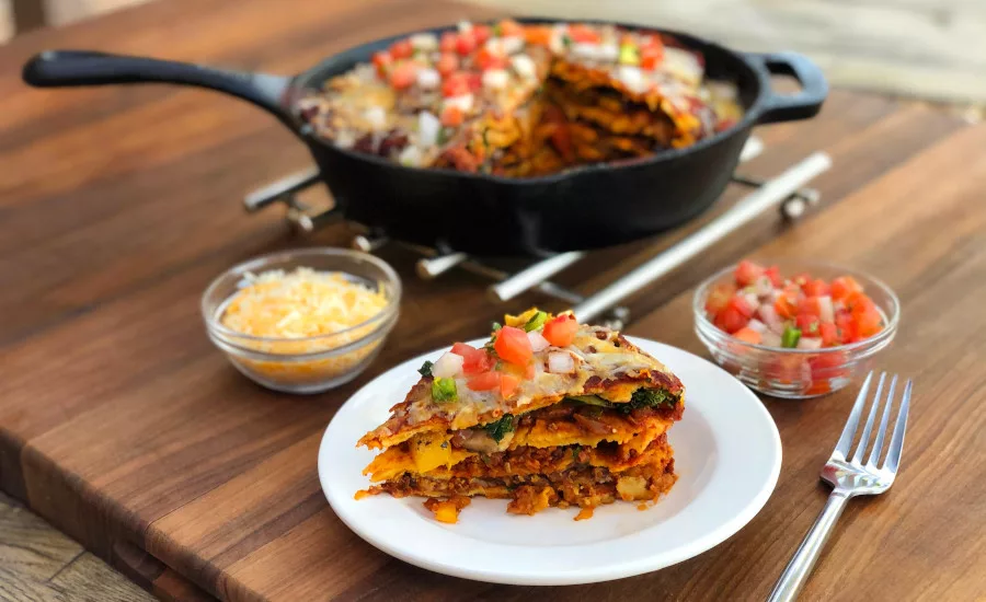 Four Layer Enchilada Plant Based Taco Grounds UNCUT