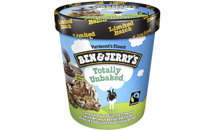 Totally Unbaked Limited Batch Chocolate Chip Cookie Brownie Swirl Ice Cream Ben Jerry