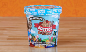Election Themed Ice Cream Ben & Jerry's Justice ReMix'd Cinnamon Bun Dough Fudge Brownie