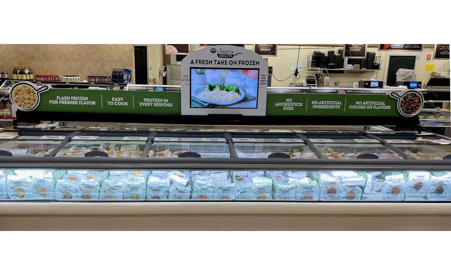 Albertsons Grocery Display Case Frozen Skillet Meals Open Nature