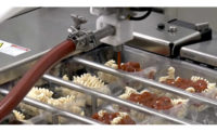 Automated Robot Filling Depositing Pasta Sauce Baker Bot Apex