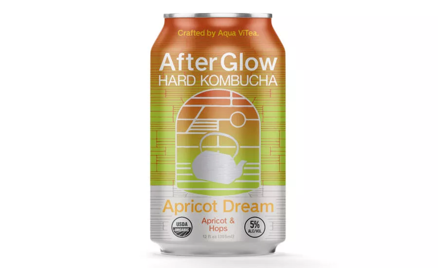 Hard Kombucha Fermented Aqua ViTea Apricot Dream Cans