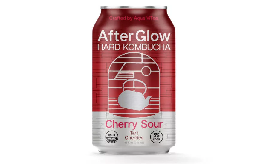 Hard Kombucha Fermented Aqua ViTea Cherry Sour Cans