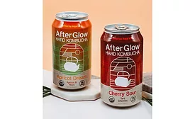 Hard Kombucha Aqua ViTea Apricot Dream Cherry Sour Cans Fermented