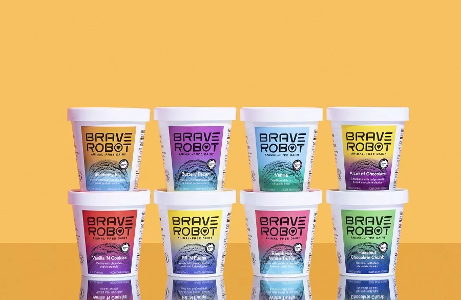 Animal-Free Dairy-Free Whey Ice Cream Brave Robot