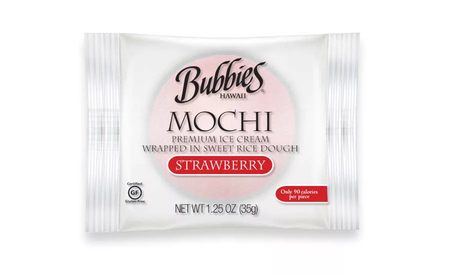Mochi Ice Cream Bubbies Hawaii Strawberry Single Serve