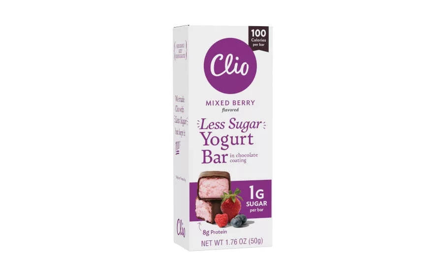 Greek Yogurt Bars Less Sugar Mixed Berry Clio Snacks