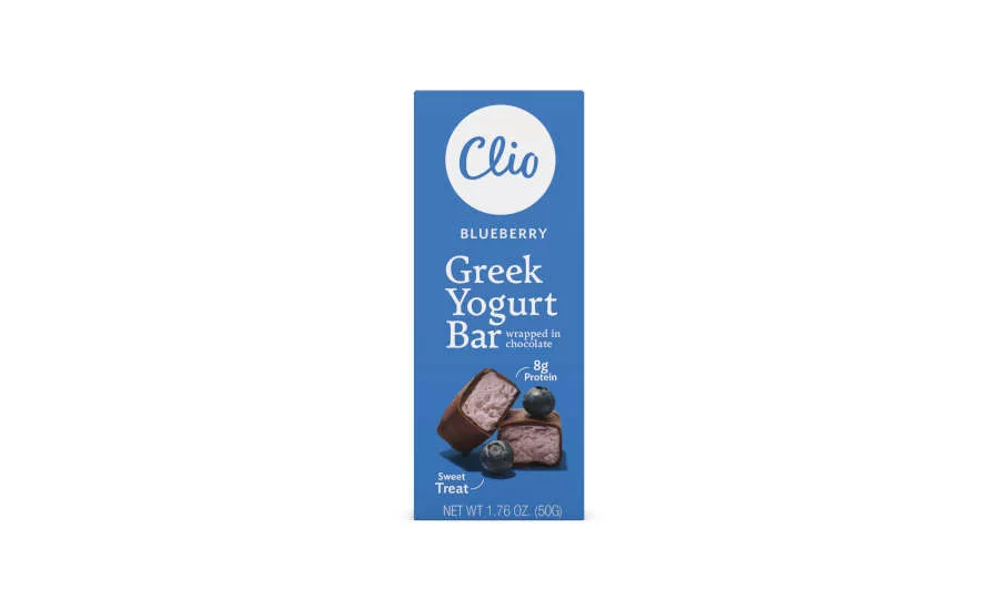 Frozen Greek Yogurt Bars Blueberry Clio Snacks