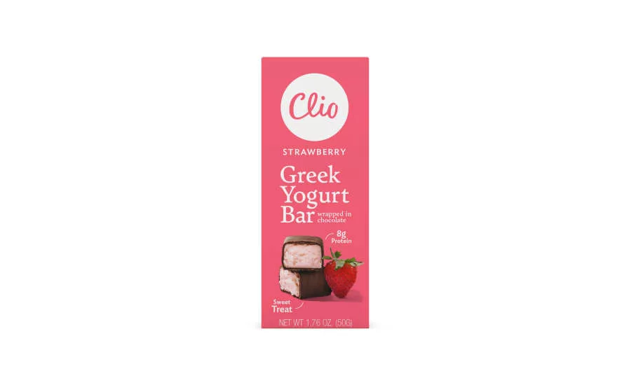 Frozen Greek Yogurt Bars Strawberry Clio Snacks