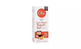 Frozen Greek Yogurt Bars Less Sugar Peach Clio Snacks