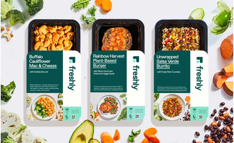 Freshly Launches 6 New Plant-Based Prepared Meals for Home Delivery |  2021-08-09 | Refrigerated & Frozen Foods