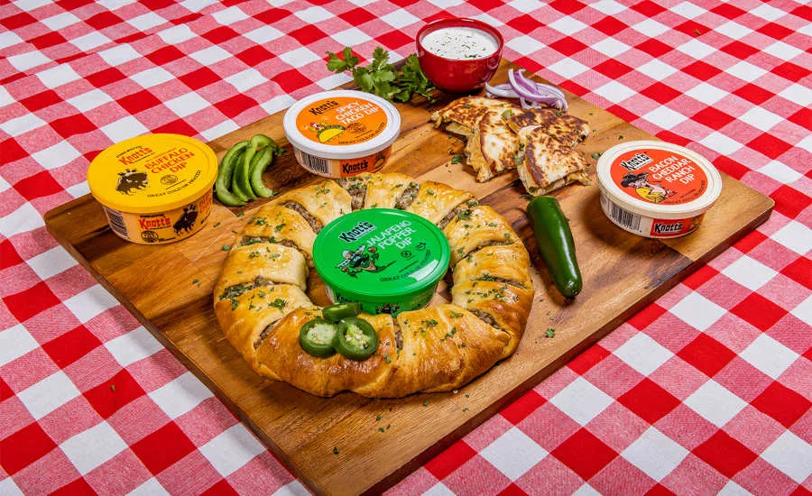 Snack Dips Jalapeno Popper Bacon Cheddar Ranch Buffalo Chicken Spicy Chicken Taco Knott's Foods Tennessee