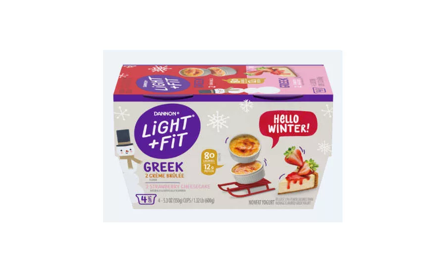 Creme Brulee Strawberry Cheesecake Holiday Greek Yogurt Light Fit Dannon