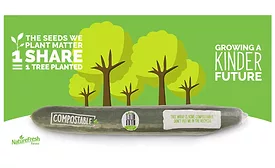 Compostable Sustainable Cucumber Wrap Nature Fresh Farms