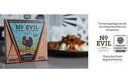 Plastic Negative Packaging No Evil Foods Plant Based Meats