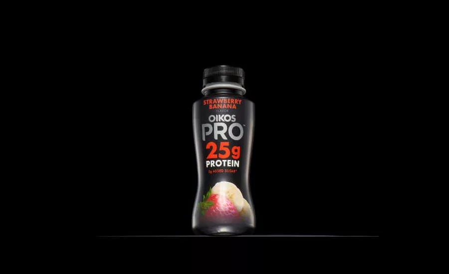 High Protein Functional Yogurt Drinks Oikos Pro Strawberry Banana