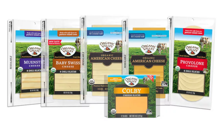 Clean Label Deli Sliced Cheese American Slices Organic Valley