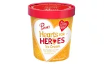 Pierre's Ice Cream Heroes Hearts for Heroes Pint Greater Cleveland Food Bank Donation