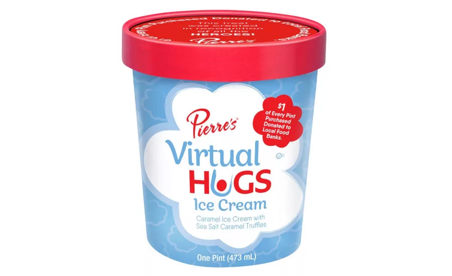 Pierre's Ice Cream Heroes Virtual Hugs Pint Greater Cleveland Food Bank Donation