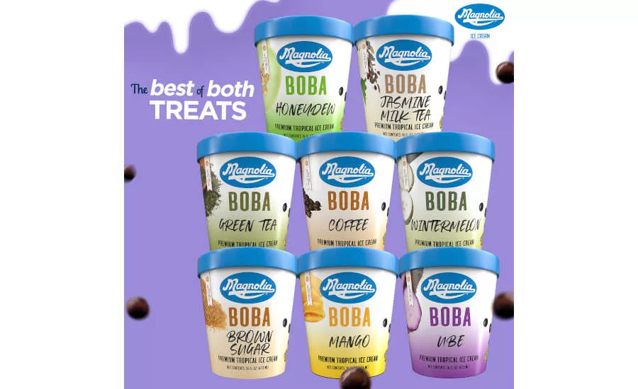 Boba Ice Cream Pints 8 Flavors Magnolia Ramar Foods