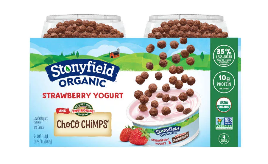 Healthy Kid's Snacks Chocolate Yogurt Stonyfield Nature's Path Strawberry