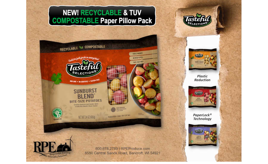 Plastic Free Packaging 100% Recyclable Potatoes Tasteful Selections