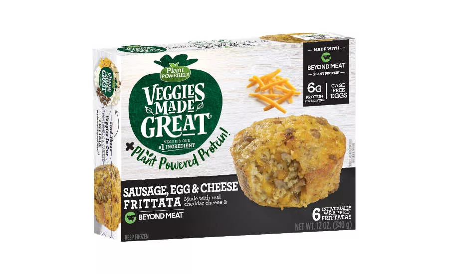 Beyond Meat Sausage Breakfast Frittata Veggies Made Great Co-Branding Frozen