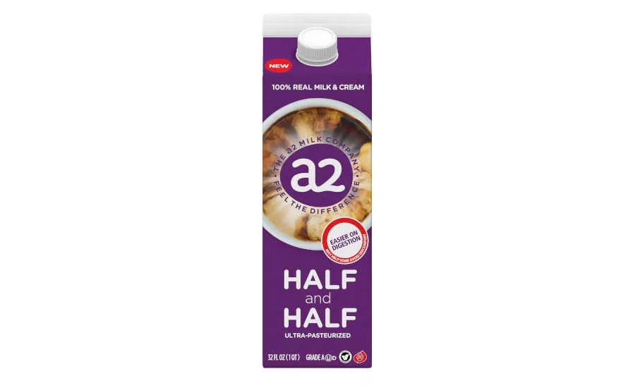 A2 Milk Half and Half Carton Front