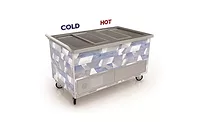 Hot and Cold Food Mobile Serving Counter Foodservice Schools Hot and Cold Food Mobile Serving Counter Foodservice Schools