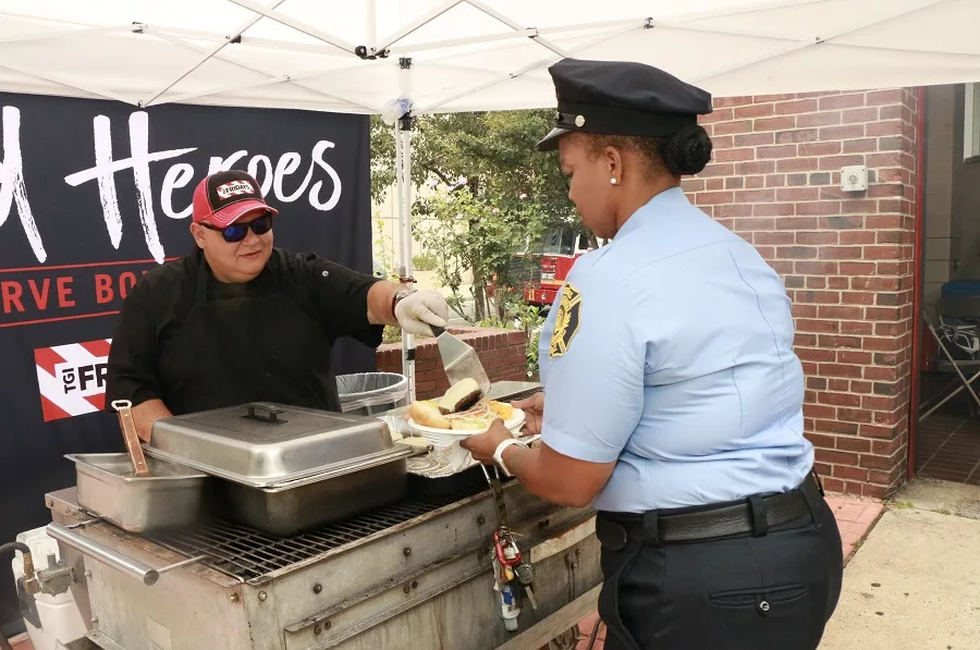 Cargill TGI Fridays Firefighters Burgers