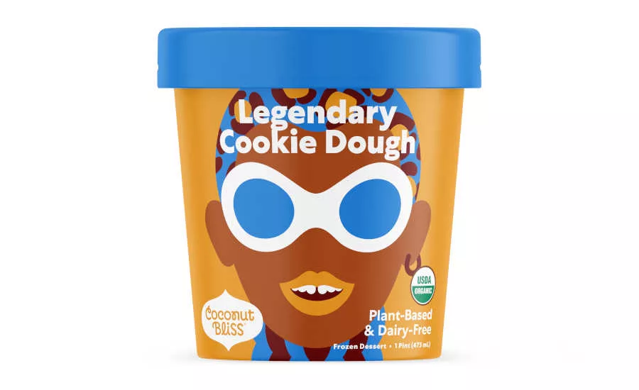Plant Based Dairy Free Frozen Dessert Coconut Bliss Cookie Dough Redesign