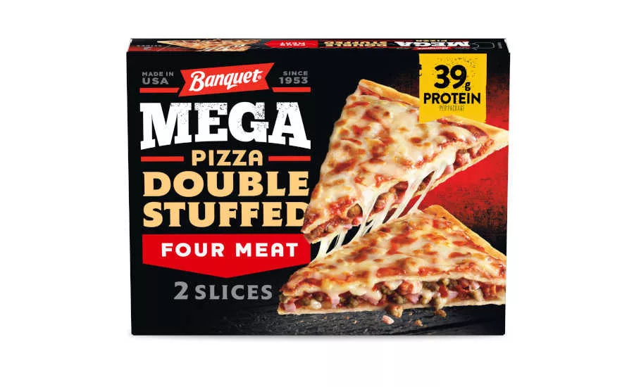 Banquet Double Stuffed Four Meat Pizza