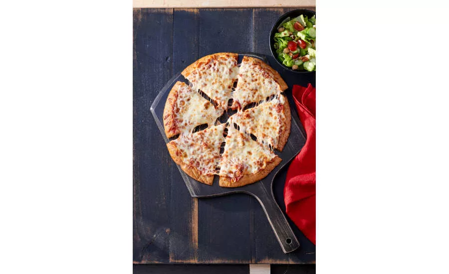 Gluten Free Pizza Crust Four Cheese DiGiorno Frozen Overhead