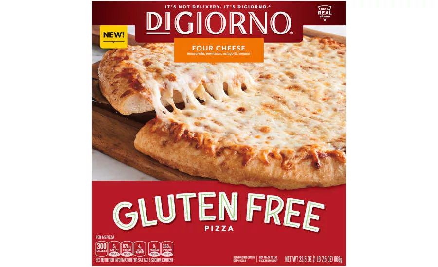 Gluten Free Pizza Crust Four Cheese DiGiorno Frozen Package