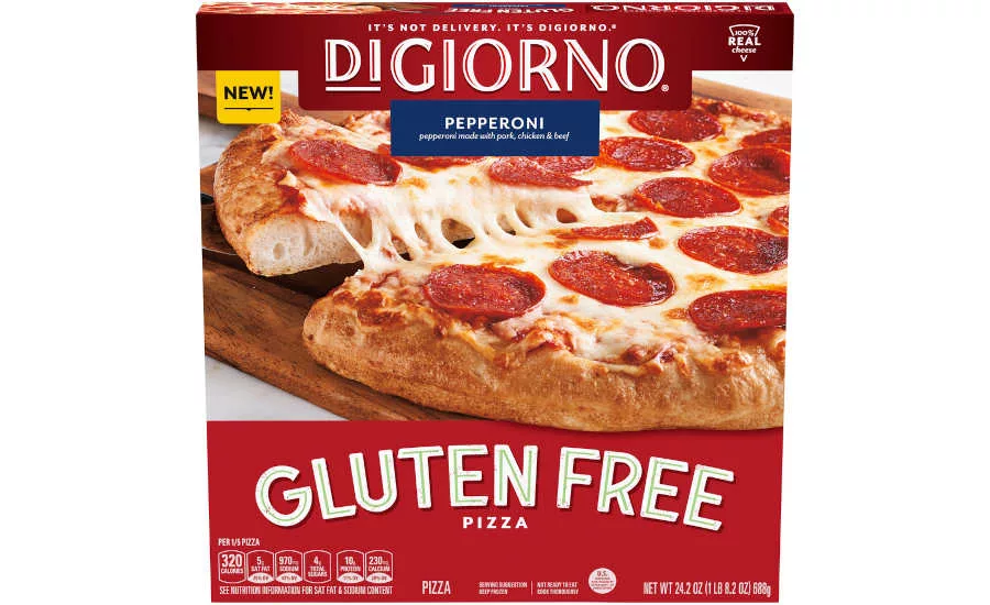 Gluten Free Pizza Crust Pepperoni DiGiorno Frozen Package
