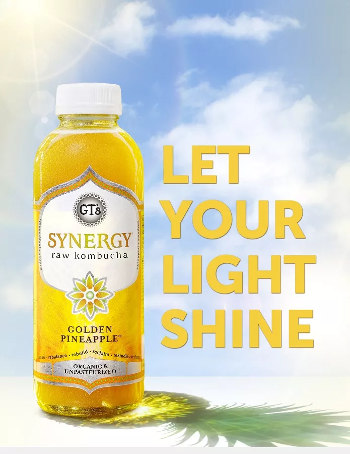 GT Synergy Golden Pineapple Kombucha