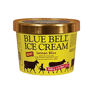 Blue Bell lemon ice cream