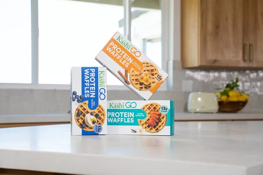 Kashi GO Protein Waffles Stacked