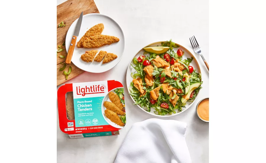 Plant-Based Fried Buffalo Chicken Tenders Lightlife
