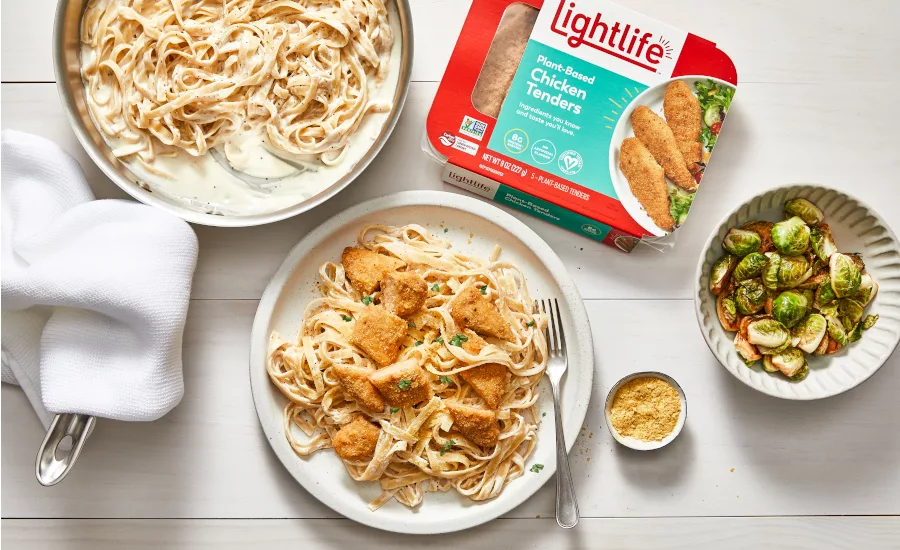 Plant-Based Fried Chicken Alfredo Tenders Lightlife