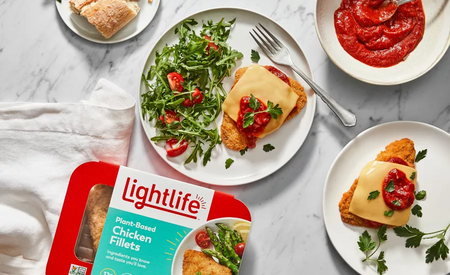 Plant-Based Fried Chicken Parmesan Lightlife