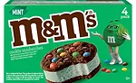 St. Patrick's Day Green Mint Ice Cream Sandwiches M&Ms