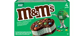 St. Patrick's Day Green Mint Ice Cream Sandwiches M&Ms Candy Dessert