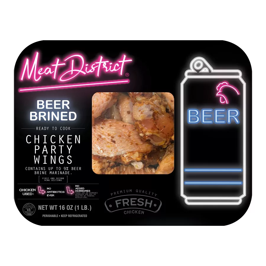 Meat District Beer-Brined Chicken Party Wings
