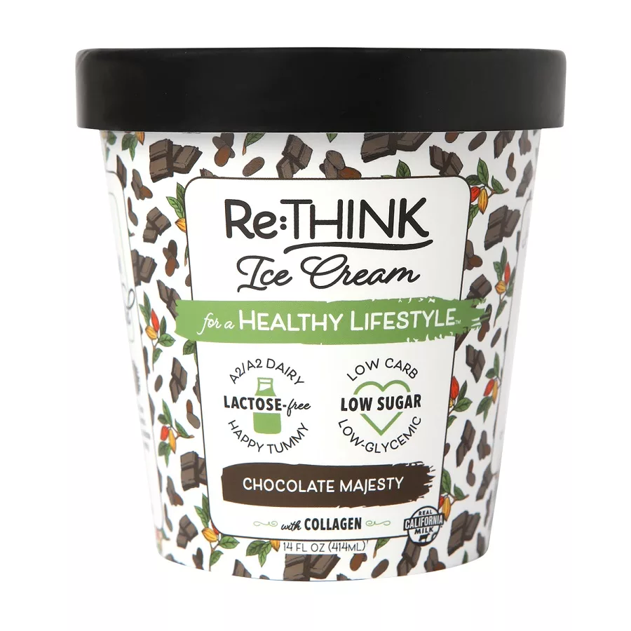 Lactose-Free Ice Cream Chocolate Majesty with Collagen