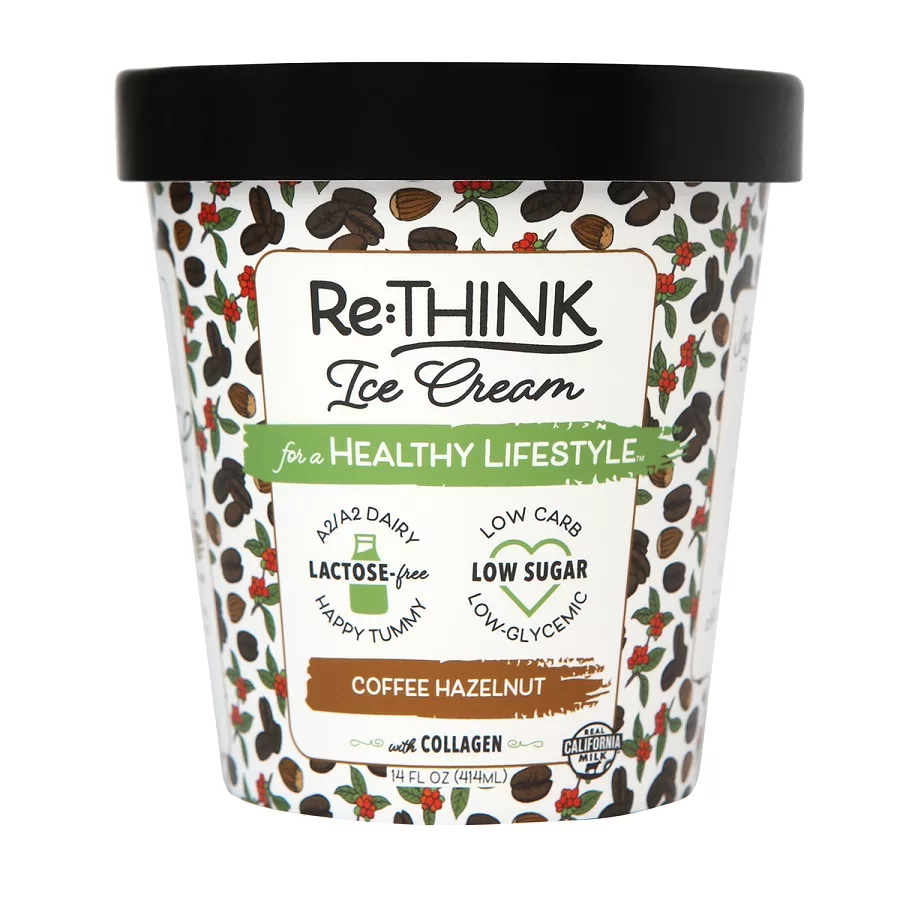 Lactose-Free Ice Cream Coffee Hazelnut with Collagen
