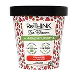 Lactose-Free Ice Cream Strawberry with Chia Seed and Collagen