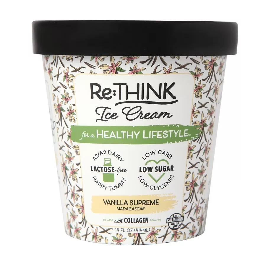 Lactose-Free Ice Cream Madagascar Vanilla with Collagen