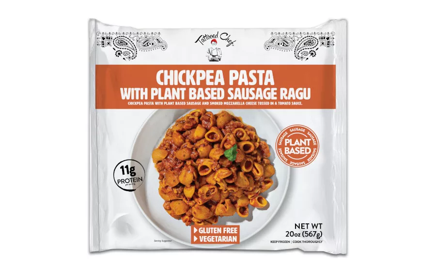 Chickpea Pasta Plant Based Sausage Ragu Tattooed Chef