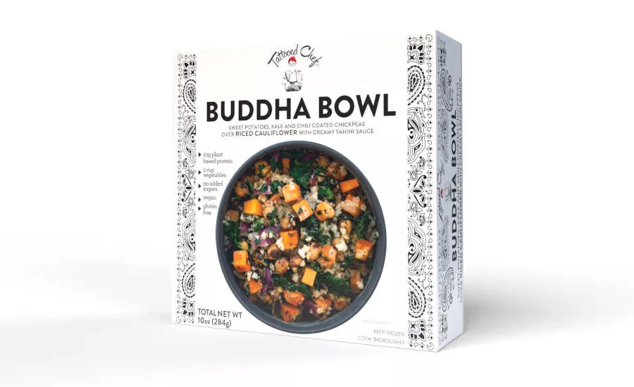 Vegan Buddha Bowl Tattooed Chef Packaging